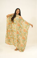 Willow Floral Draped Kaftan