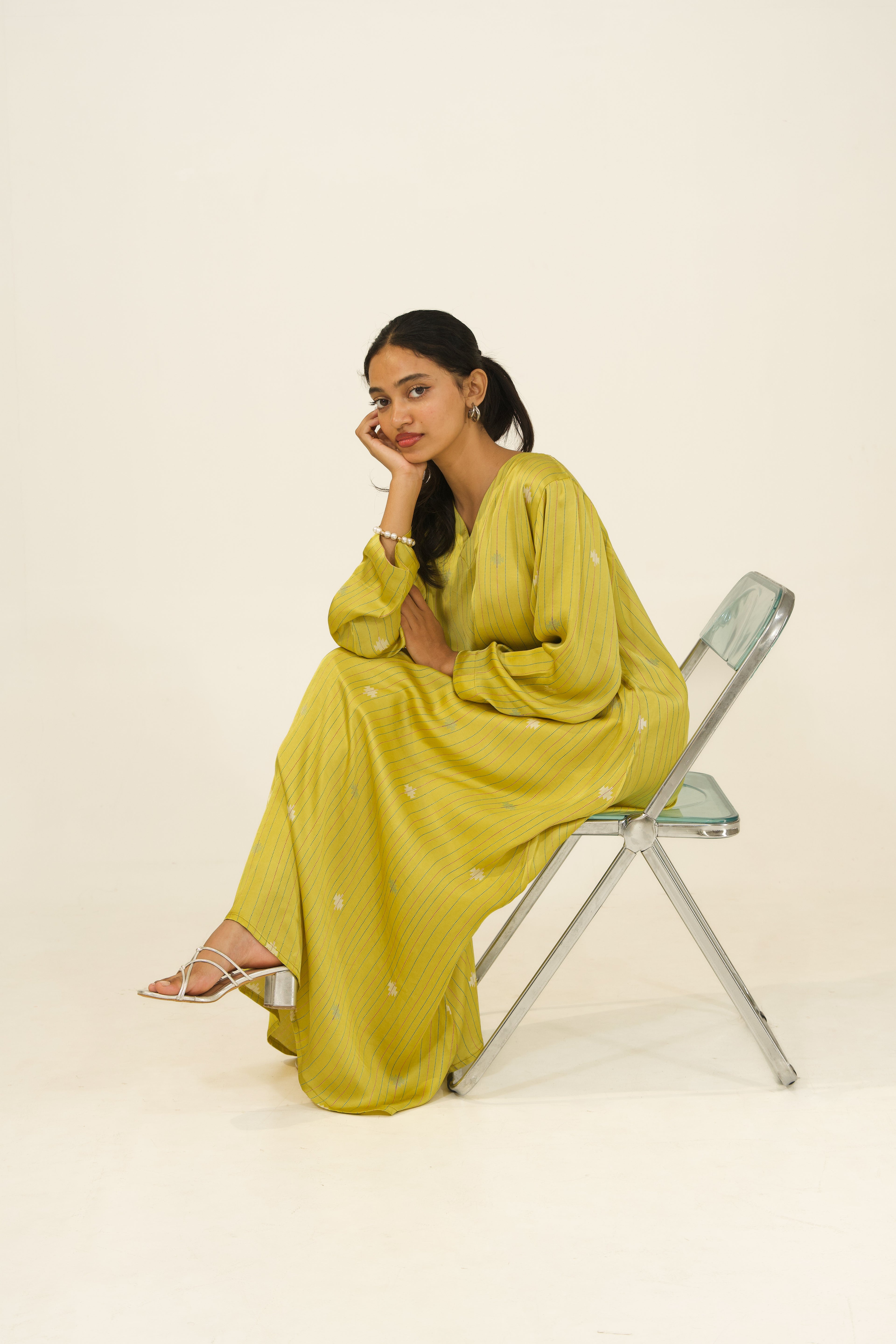 Lime Blossom Modal Flow Top
