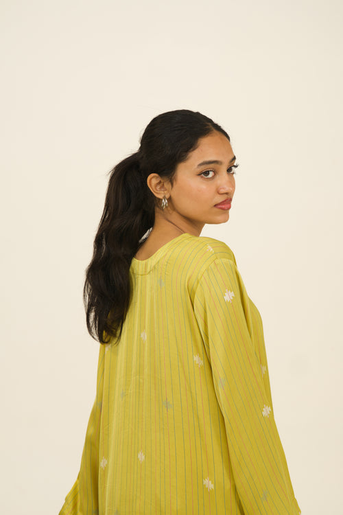 Lime Blossom Modal Flow Top