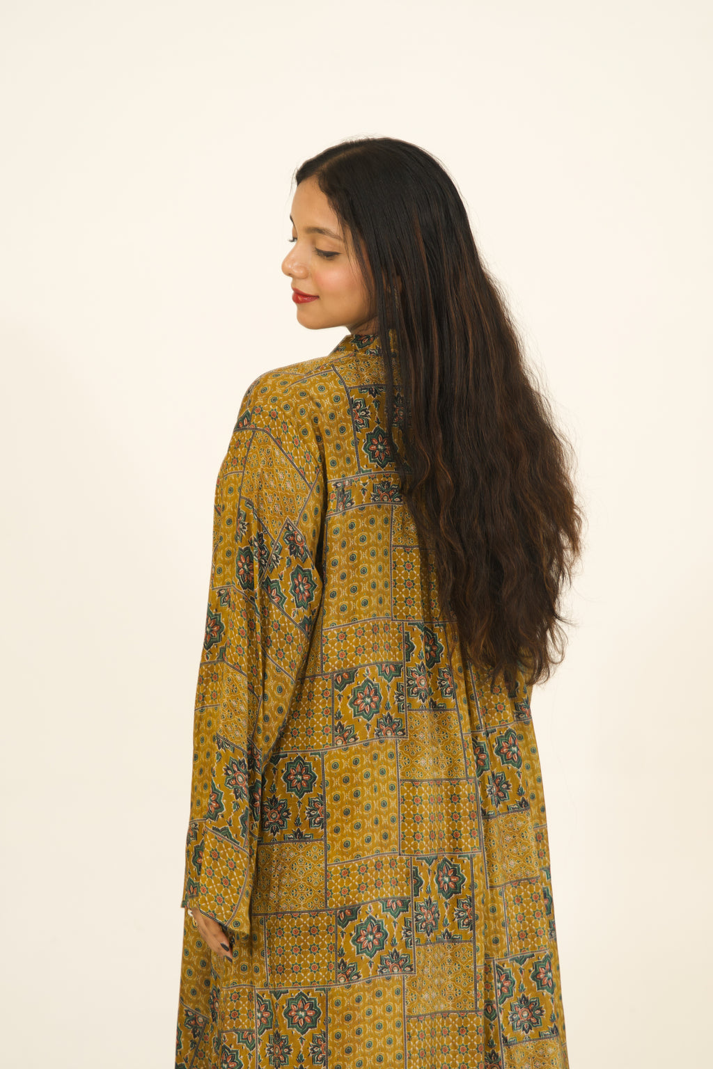 Mustard Bloom Muslin top