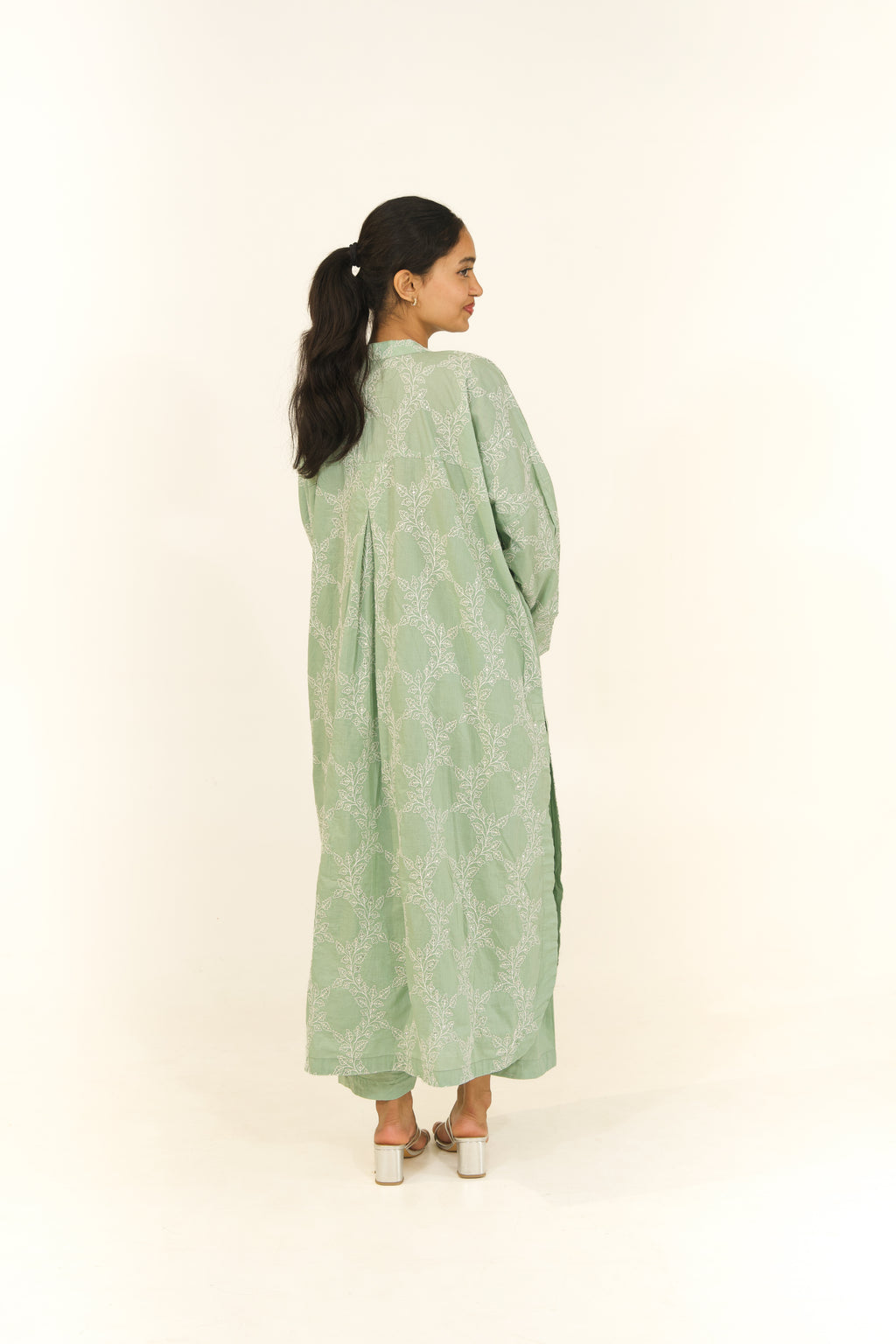 Cotton Embroidered Free-Size Co-ord Set