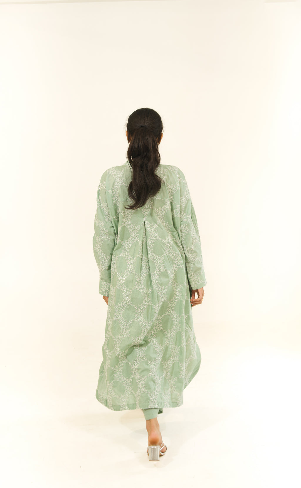 Cotton Embroidered Free-Size Co-ord Set