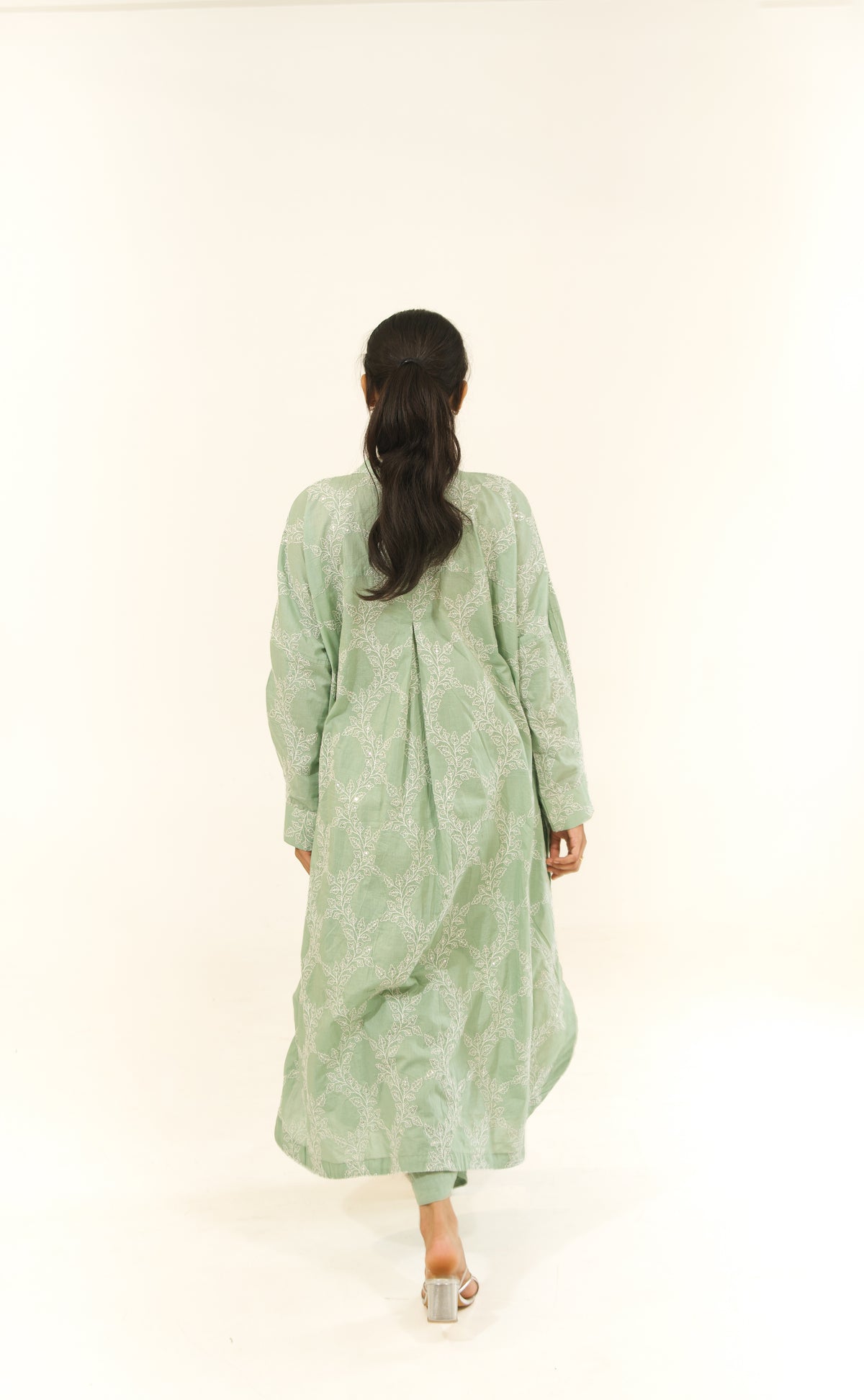 Cotton Embroidered Free-Size Co-ord Set